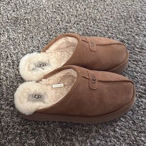 UGG Brown Suede Slippers